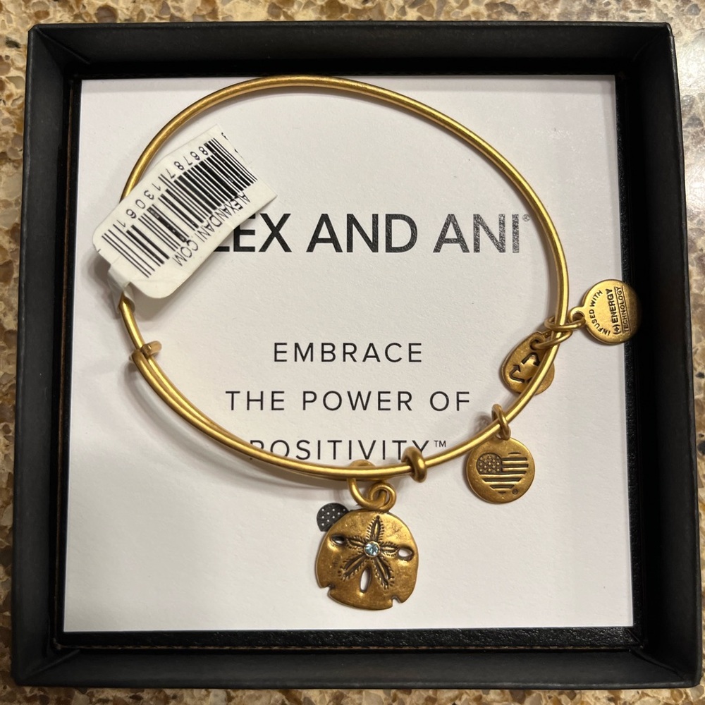 ALEX AND ANI SAND DOLLAR BANGLE